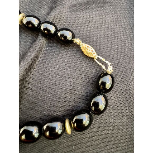 Vintage Japan Floral Cloisonne Enamel w/Gold gilt Neklace - Picture 4 of 5